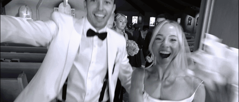 A church ceremony and garden reception